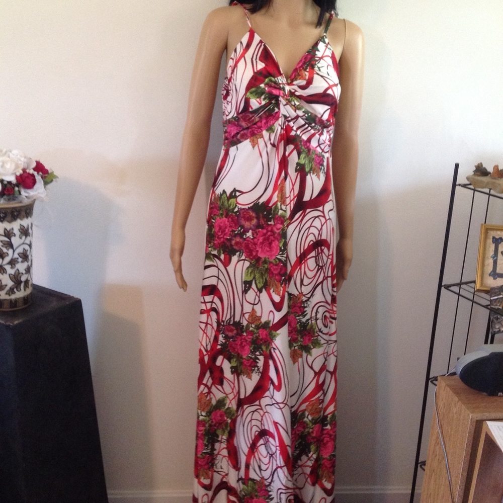 Print maxi dress